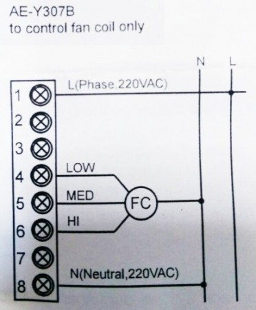 Termostat ventiloconvector digital - LCD - ARIATECH - AEY 307 - sistem 2 si 4 tevi [1]