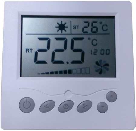 Termostate Ventiloconvectoare - Termostat ventiloconvector digital - LCD - ARIATECH - AEY 307 - sistem 2 si 4 tevi