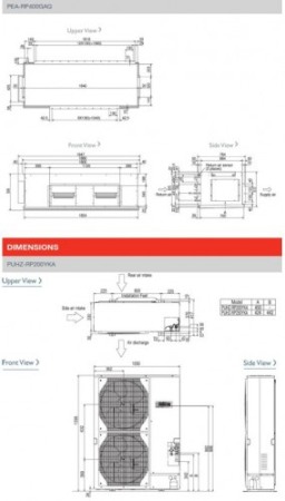 Unitate interna DUCT - Mitsubishi Electric - PEA-RP400GAQ [1]