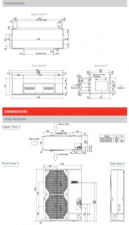 Unitate interna DUCT - Mitsubishi Electric - PEA-RP500GAQ [1]