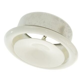 Grile-Anemostate - Valva din otel pentru introducerea aerului, diametru 100 mm KN-RM-100