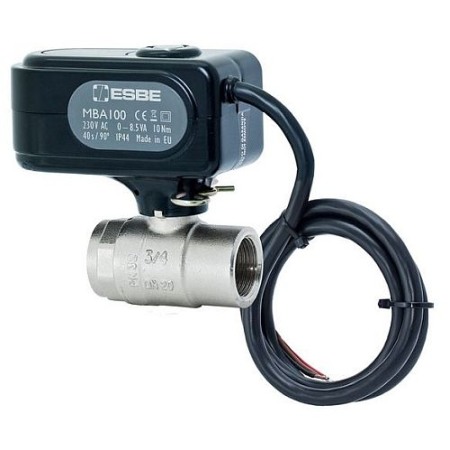 Ventile echipate cu servomotor - Ventil cu bila cu 2 cai motorizat on/off - ESBE - MBA 121 - 1 1/4 FI