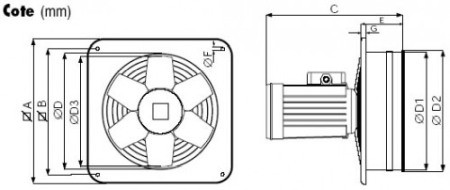 Ventilator axial elicoidal - Vortice - Vorticel E 304 M - 40503 - 1360 mc/h [3]
