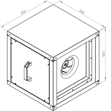 Ventilatoare MONO-aspirante carcasate - Ventilator carcasat - RUCK - MPC 225 EC 40 - 157953 - 1030 mc/h - 230V/50Hz
