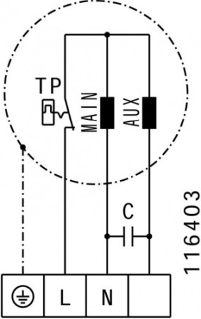 Ventilator in-line circular de tubulatura - RUCK - ETALIN - EL 250 E2 01 - 112382 - 180 W - 1740 mc/h - 230V/50Hz [1]