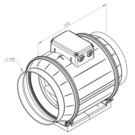VENTILATOARE - Ventilator in-line circular de tubulatura - RUCK - ETAMASTER - EM 200 EC 01 - 130561 - 121 W - 1300 mc/h - 230V/50Hz