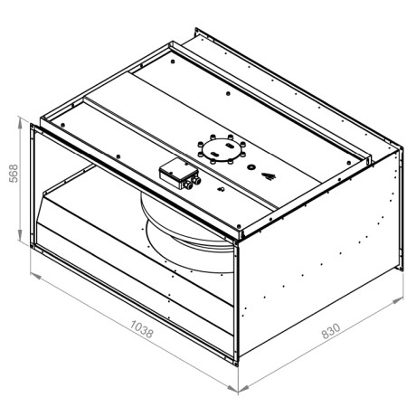 VENTILATOARE - Ventilator in-line rectangular de tubulatura - RUCK - KVR 10050 D4 30 - 131325 - 1867 W - 11460 mc/h - 400V/50Hz