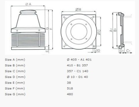 Ventilator pentru seminee Vortice - TIRACAMINO - TC 10 M - 750 mc/h [3]