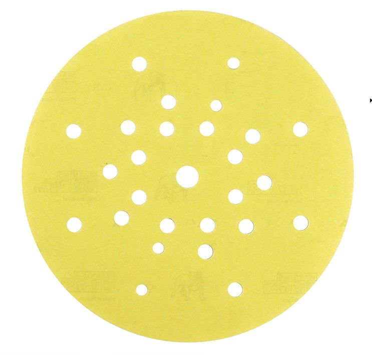 Abrazive ( smirghel) la bucata pentru slefuit - Abraziv galben cu Grip Soft de la Mirka, 225mm, Grip Soft, 27 gauri, P100, Mirka