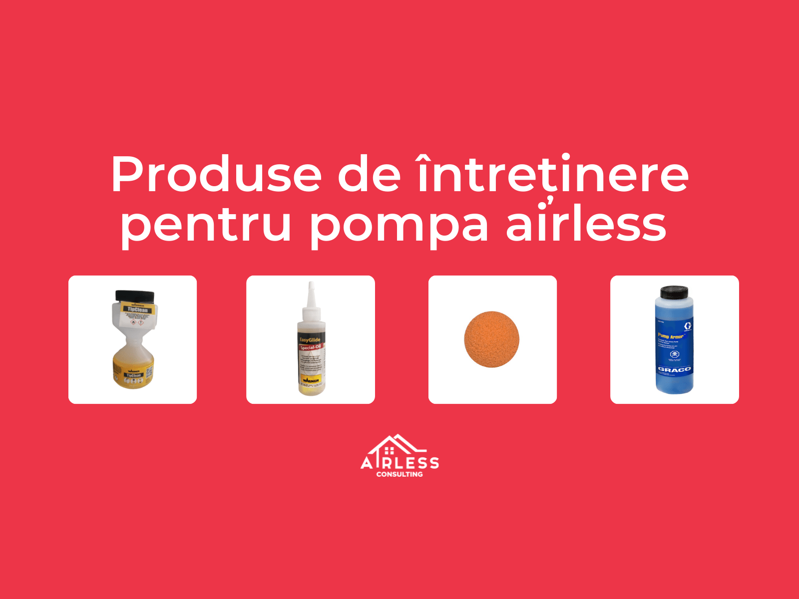 Produse de intretinere pentru pompa airless