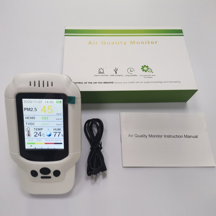 Detector multifunctional de calitate a aerului - masoara PM 2.5, HCHO, TVOC [6]