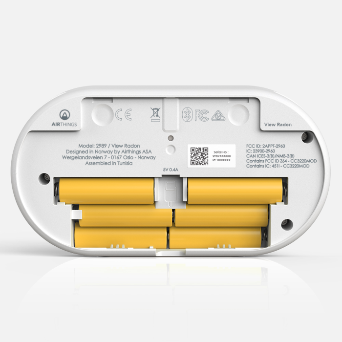 Monitor complex calitate aer - Masoara Radonul, PM2.5, Dioxidul de Carbon, TVOC (compuși organici volatili), indicatori cheie de temperatură și umiditate din aer si presiune [3]