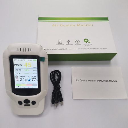 Detector multifunctional de calitate a aerului - masoara PM 2.5, HCHO, TVOC [5]