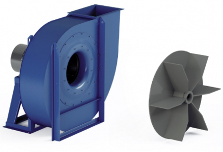 Ventilatoare particule grele - Ventilator centrifugal ZC400/2 - 5.5kW