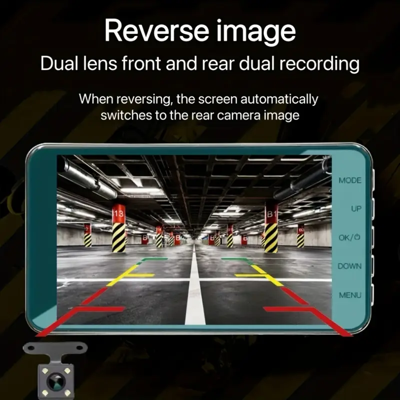 Cameră Auto DVR 1080p cu Ecran LCD, [4]