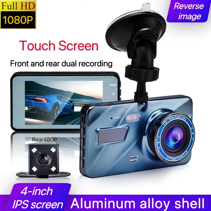 Cameră Auto DVR 1080p cu Ecran LCD, [5]