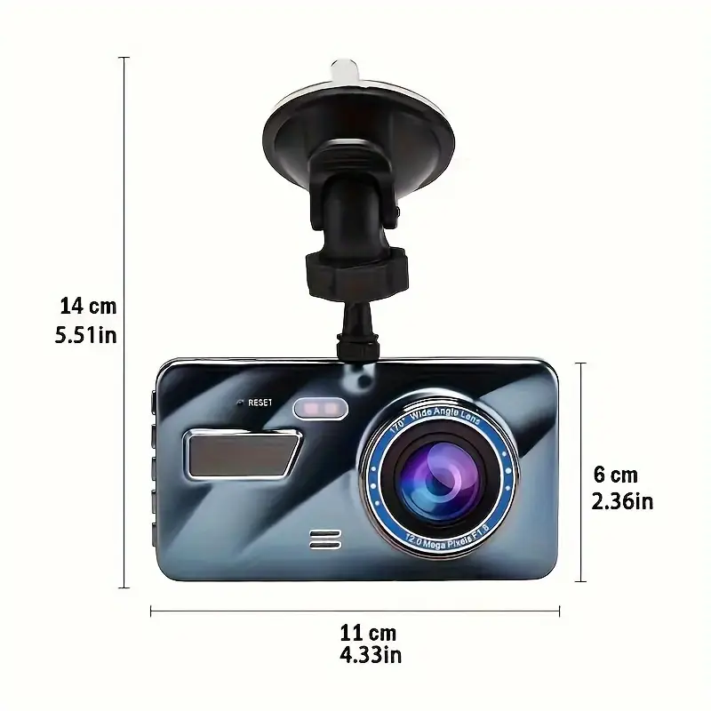 Cameră Auto DVR 1080p cu Ecran LCD, [2]