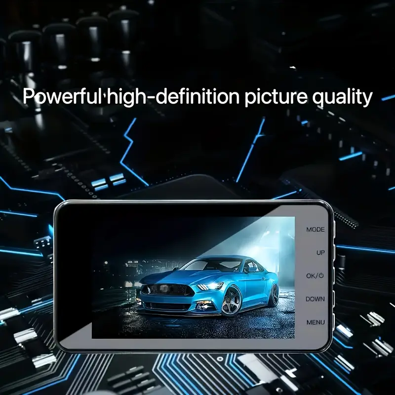 Cameră Auto DVR 1080p cu Ecran LCD, [10]