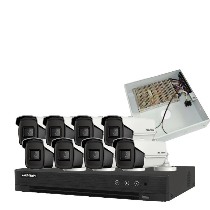 Kit HIKVISION 8 Camere 5MP - Sursa 10A Cadou [1]