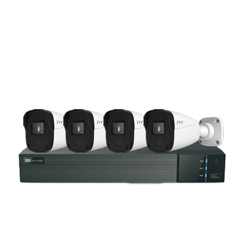 Kit IP TVT 4 Camere 4MP Exterior Cu Functii AI [1]