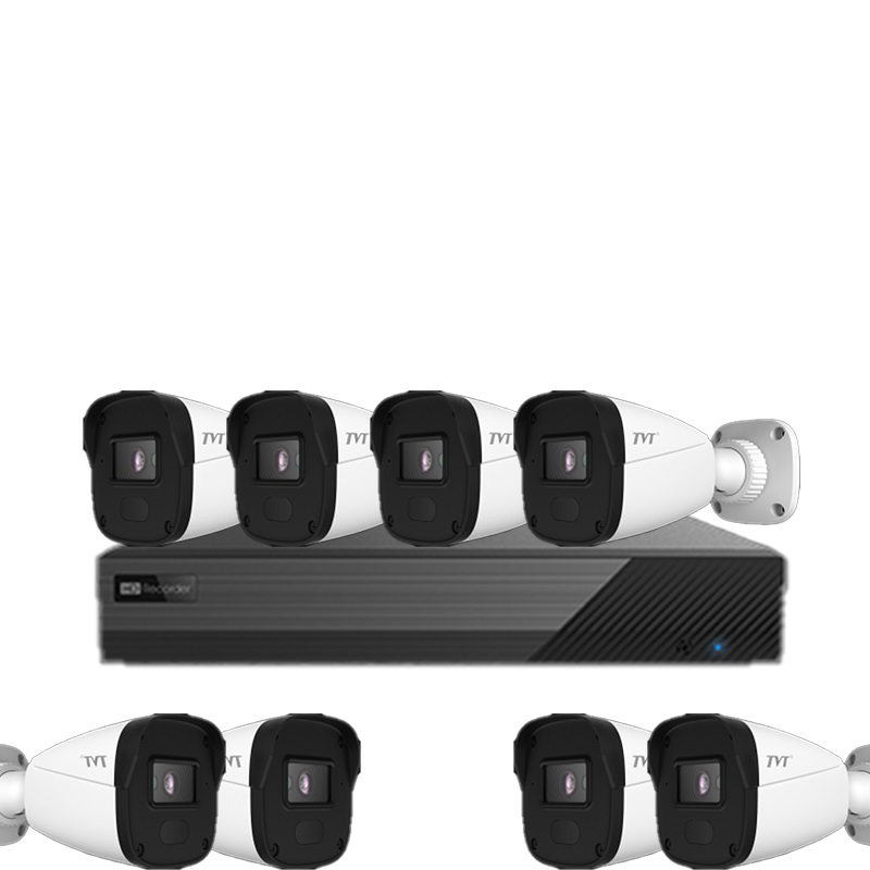 Kit IP TVT 8 Camere 4MP Exterior Cu Functii AI [1]
