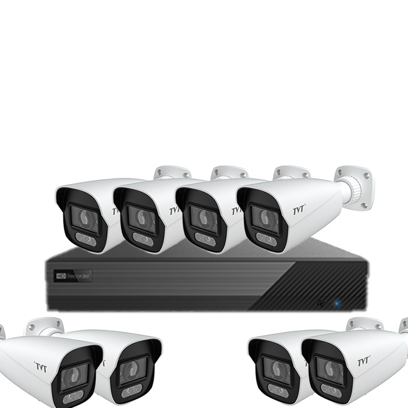 Kit IP TVT 8 Camere 6MP Exterior [1]