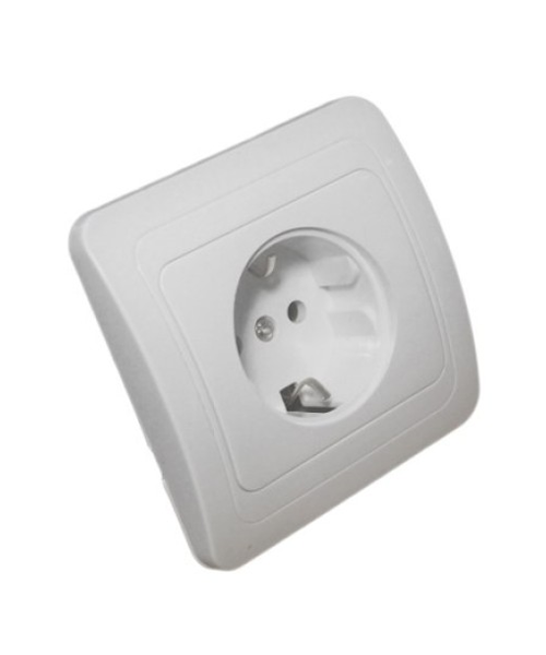 Priza Simpla Cu Contact De Protectie - Montaj Incastrat [1]