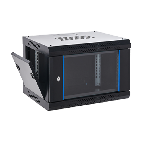 Rack perete 4U 19'' 600x450, capacitate incarcare 80 Kg, negru [3]