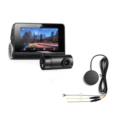 Camere Auto - Cameră auto față‑spate Xiaomi 70mai A810‑2, 4K UHD, GPS, ADAS, kit Hardwire 4G inclus