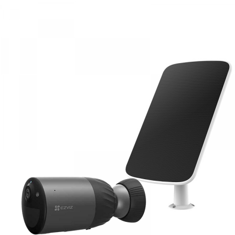 Kit Supraveghere Exterior - Kit Camera EZVIZ 4MP + Panou Solar