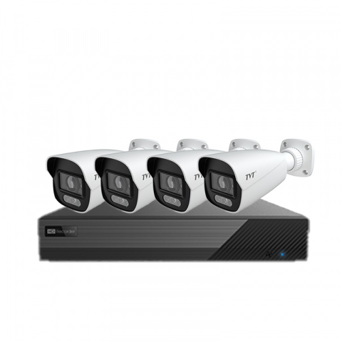 Kit Supraveghere Exterior - Kit IP TVT 4 Camere 6MP Exterior