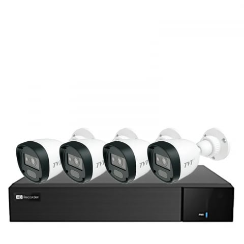 Kit Supraveghere Exterior - Kit TVT 4 camere, 2MP exterior