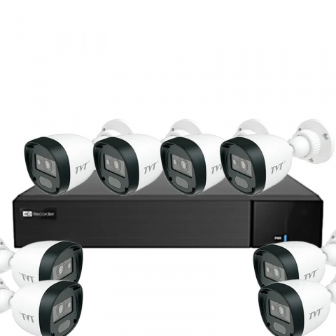 Kit Supraveghere Exterior - Kit TVT 8 Camere, 2MP Exterior