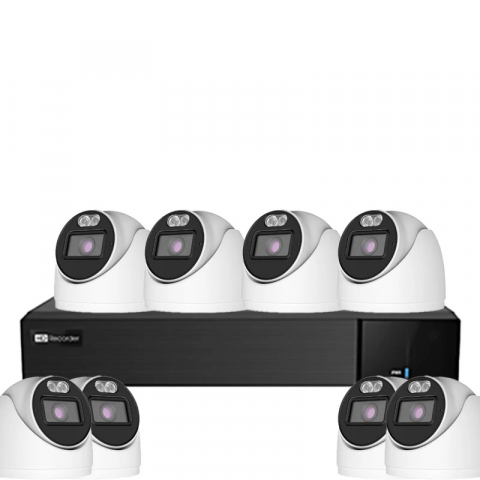 Kit Supraveghere Interior - Kit TVT 8 Camere, 2MP Interior