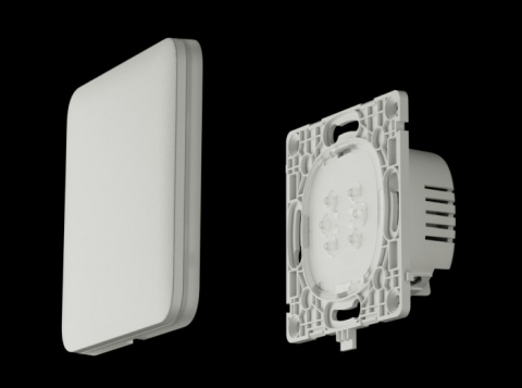 Lightcore 1-Gang + Solobutton 1-Gang/2-Way (WHT) [1]