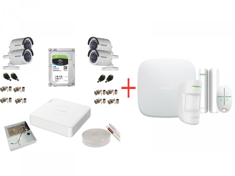 Kit-uri Promotionale - Pachet Supraveghere HIKVISION & Alarmare AJAX