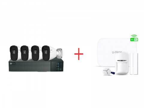 Kit-uri Promotionale - Pachet Supraveghere IP TVT & Alarmare U-PROX