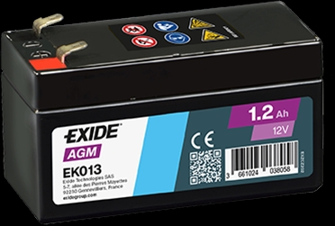 BATERIE EXIDE AGM AUXILIARY 1.2AH 18A 97X43X58 +DR [3]