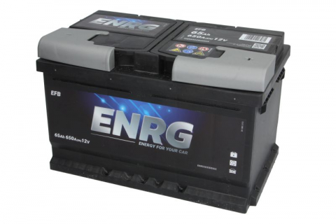Baterii auto - Acumulator ENRG 12V 65Ah/650A START&STOP EFB (R+ borna standard) 278x175x175