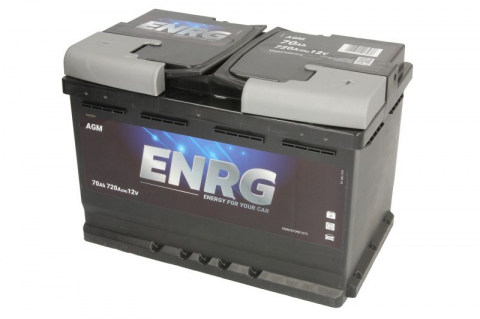 Baterii auto - Acumulator ENRG 12V 70Ah/720A START&STOP AGM (DR+ borna standard) 278x175x190