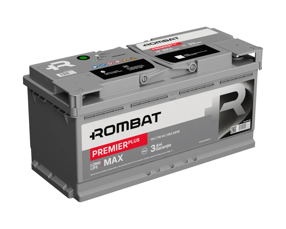 Baterii auto - ACUMULATOR ROMBAT PREMIER PLUS 110AH 950AH 190X175X394 + DR