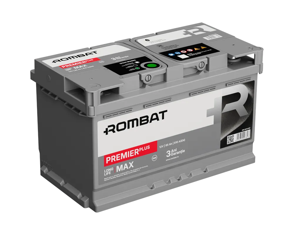 Baterii auto - ACUMULATOR ROMBAT PREMIER PLUS 85AH 810AH 315X175X190 + DR