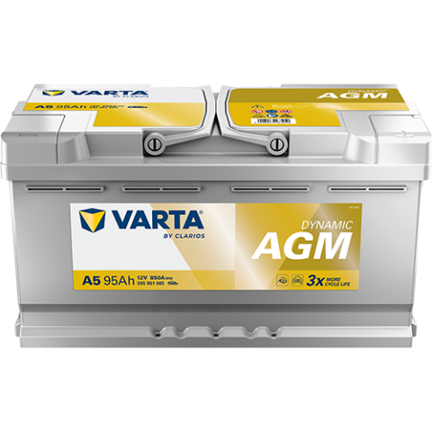 Baterii auto - ACUMULATOR VARTA AUTOMOTIVEAGM 12V 95AH 850A A5 353X175X190 + DR