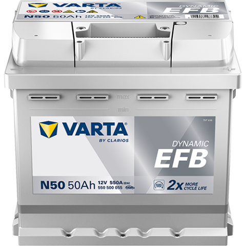 Baterii auto - ACUMULATOR VARTA AUTOMOTIVEEFB 12V 50AH 550A N50 207X175X190 + DR