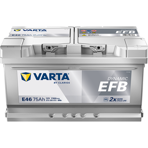 Baterii auto - ACUMULATOR VARTA AUTOMOTIVEEFB 12V 75AH 730A E46 314X175X175 + DR