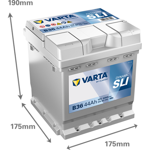 ACUMULATOR VARTA AUTOMOTIVESLI 12V 44AH 420A B36 175X175X190 + DR [1]