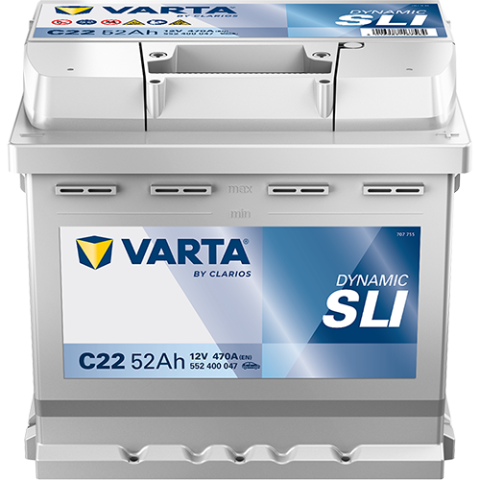 Baterii auto - ACUMULATOR VARTA AUTOMOTIVESLI 12V 52AH 470A C22 207X175X190 + DR