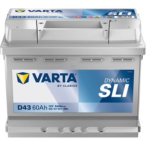 Baterii auto - ACUMULATOR VARTA AUTOMOTIVESLI 12V 60AH 540A D43 242X175X190 + STG
