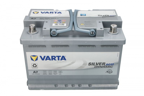 Baterii auto - VARTA SILVER DYNAMIC AGM 12V 70AH 760A A7 278X175X190 +DR