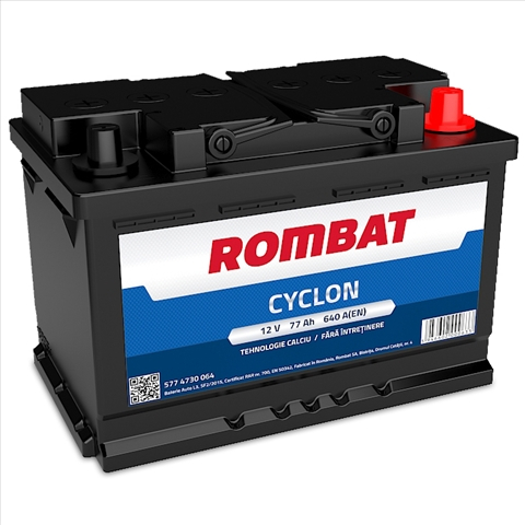 ACUMULATOR ROMBAT CYCLON 77AH 640A 278X175X190 +DR [1]